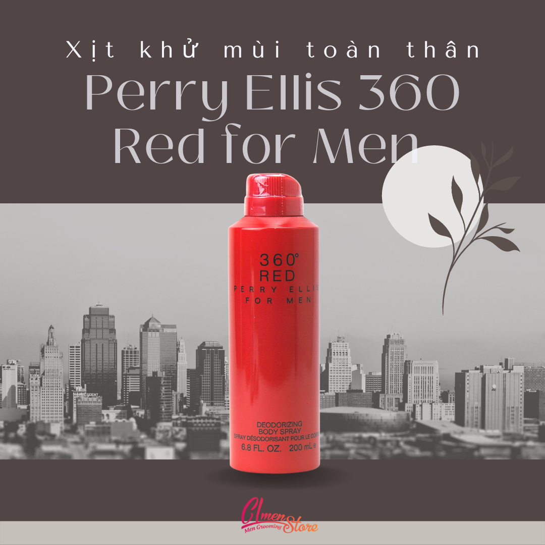 Xịt khử mùi toàn thân Perry Ellis 360 Red