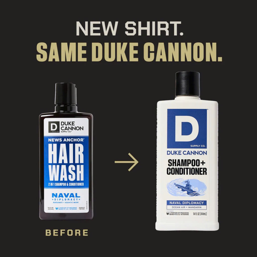 Duke Cannon 2 in 1 Hair Wash Naval Diplomacy