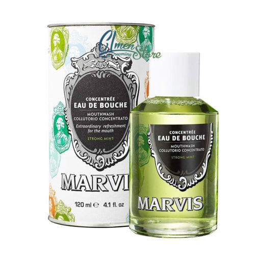 nước súc miệng marvis strong mint