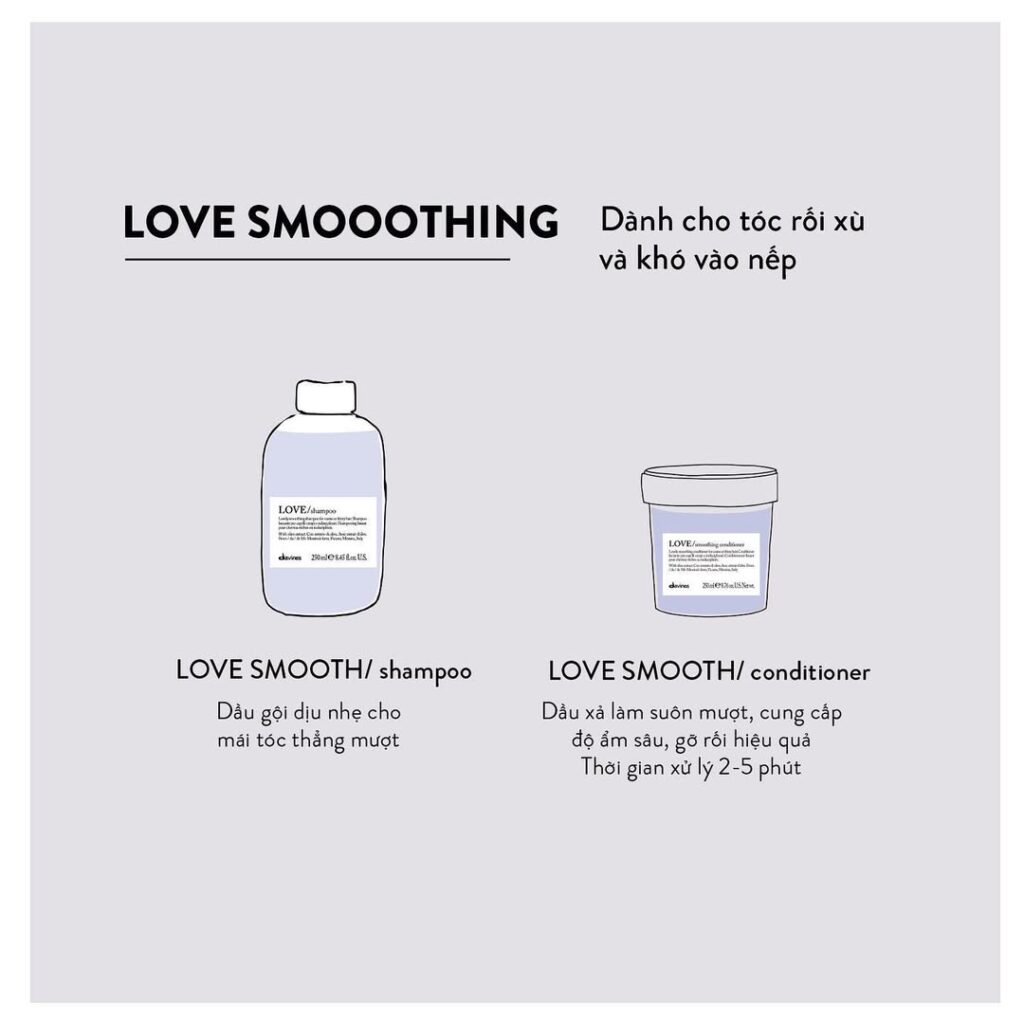 Dầu gội Davines Love Smoothing Shampoo