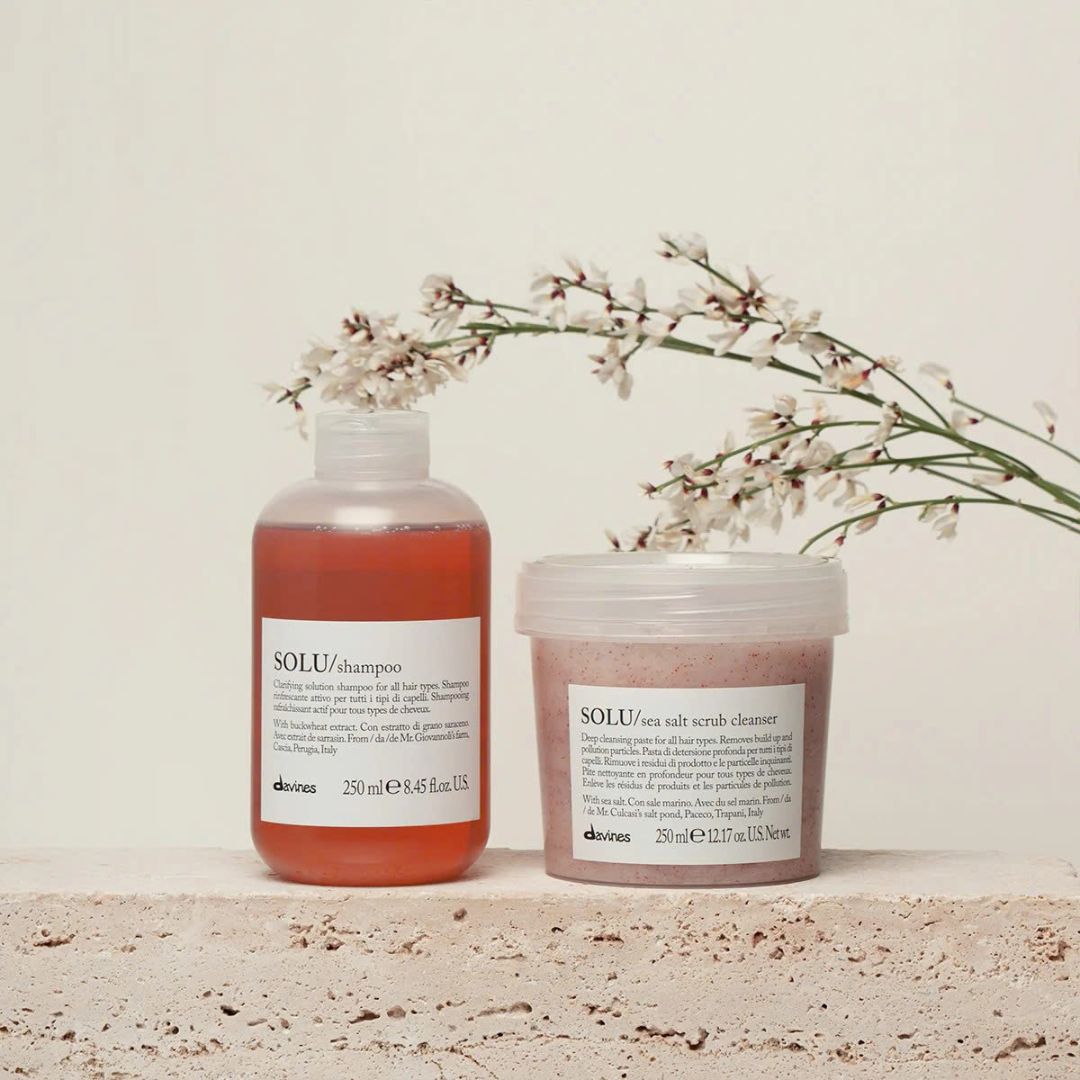 Davines Solu Sea Salt Scrub Cleanser