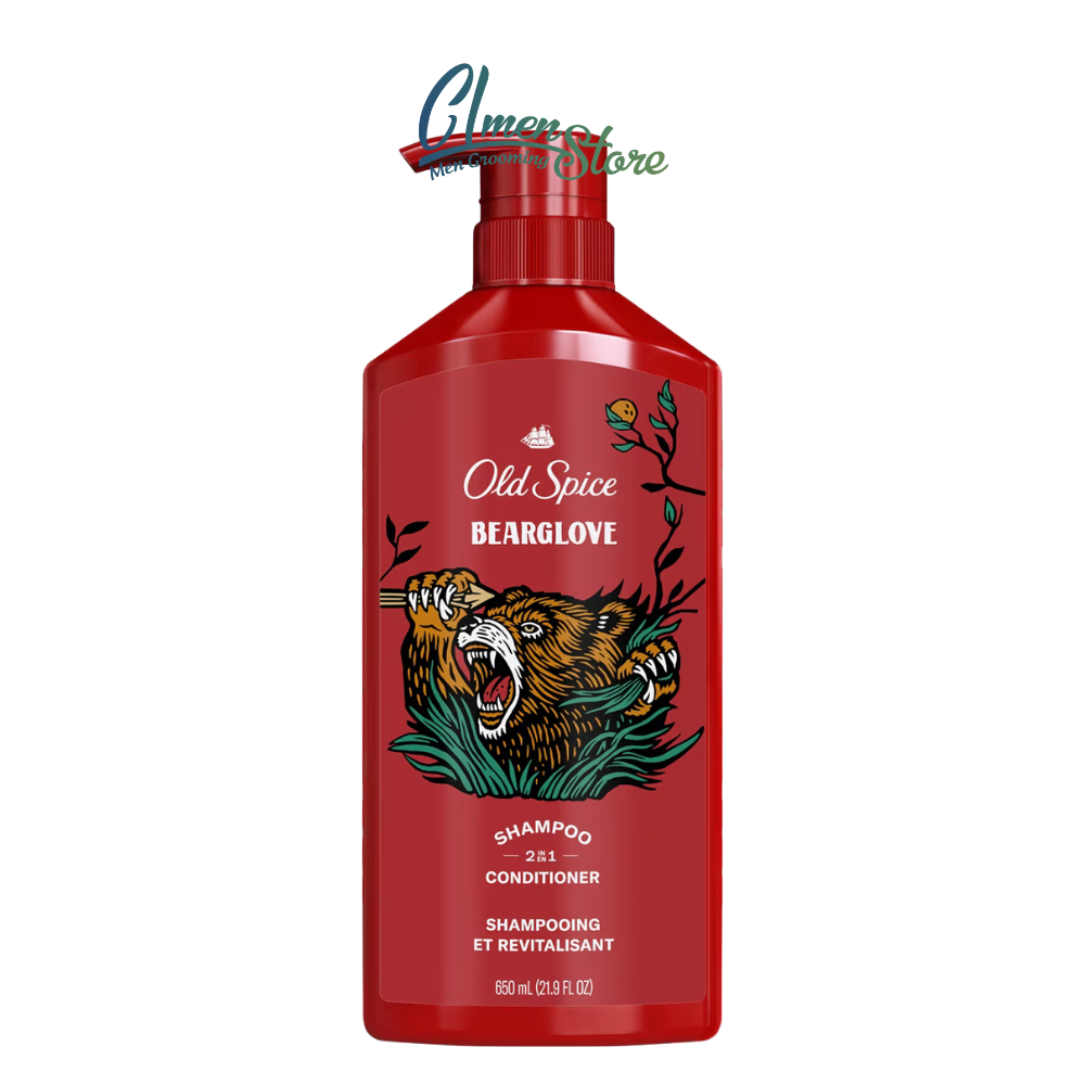 Dầu gội xả 2 trong 1 Old Spice Bearglove - 650ml
