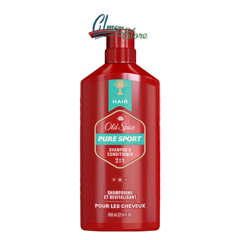 Dầu gội xả 2 trong 1 Old Spice Pure Sport - 650ml