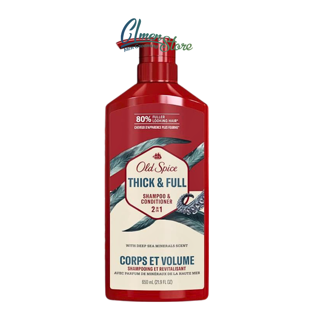 Dầu gội xả 2 trong 1 Old Spice Thick Full (Deep Sea) - 650ml